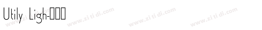 Utily Ligh字体转换